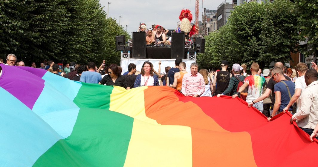 Drapeau arc-en-ciel - LGBT - Belgian Pride