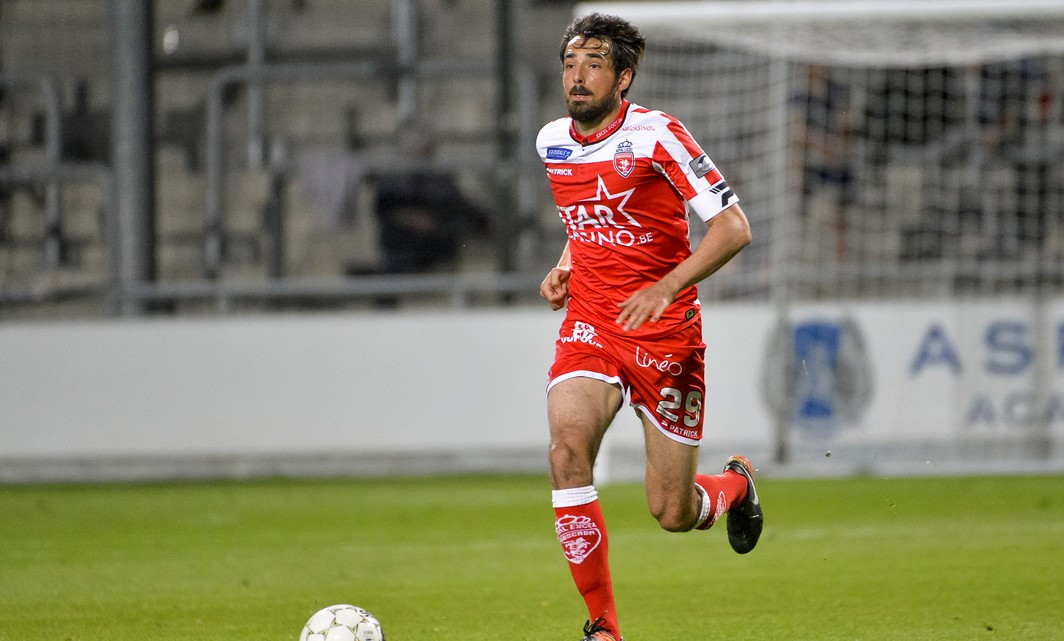 Mouscron's Thibaut Peyre pictured during the Jupiler Pro League match between KAS Eupen and Royal Excel Mouscron, in Eupen, Wednesday 17 May 2017, on day 9 (out of 10) of the Play-off 2B of the Belgian soccer championship. BELGA PHOTO NICOLAS LAMBERT