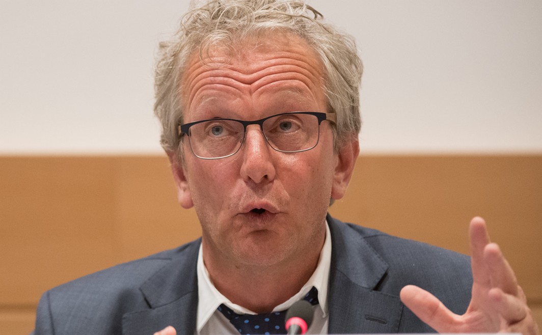 Rudy Volders pictured at a session of the parliamentary inquiry commission on the plea agreement, at the federal parliament, in Brussels, Monday 22 May 2017. This commission inquires the circumstances which led to the approbation and the application of the law of 14 April 2011 on the plea agreement. BELGA PHOTO BENOIT DOPPAGNE
