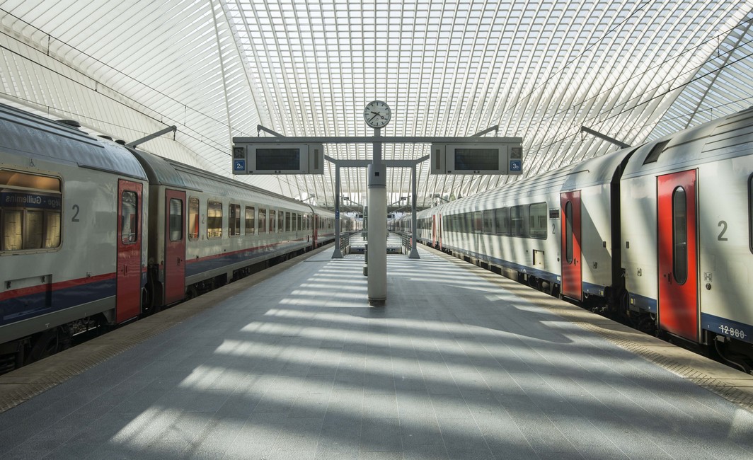 illustation picture shows a strike of railway unions CGSP Cheminots and CSC Transcom, on Thursday 26 May 2016, at the Liege Guillemins railways station. Unions ACV and ACOD didn't call on their members to join the strike. BELGA PHOTO NICOLAS LAMBERT