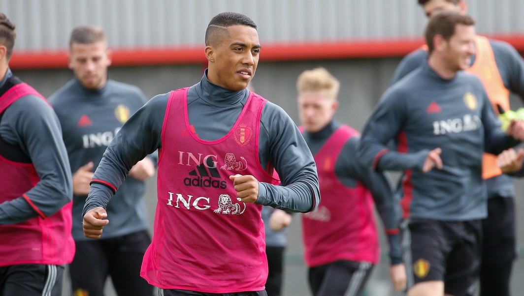 Belgium's Youri Tielemans pictured during a training of Belgian national soccer team Red Devils, Wednesday 07 June 2017, in Tubize. Belgium plays a World Cup 2018 qualifying game against Estonia on 09 June. BELGA PHOTO BRUNO FAHY