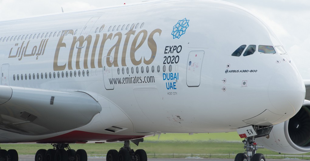20150918 - ZAVENTEM, BELGIUM: Illustration picture shows the Emirates A380 Airbus, biggest passenger aerplane in the world, at Brussels national airport, in Zaventem, Friday 18 September 2015. BELGA PHOTO BENOIT DOPPAGNE