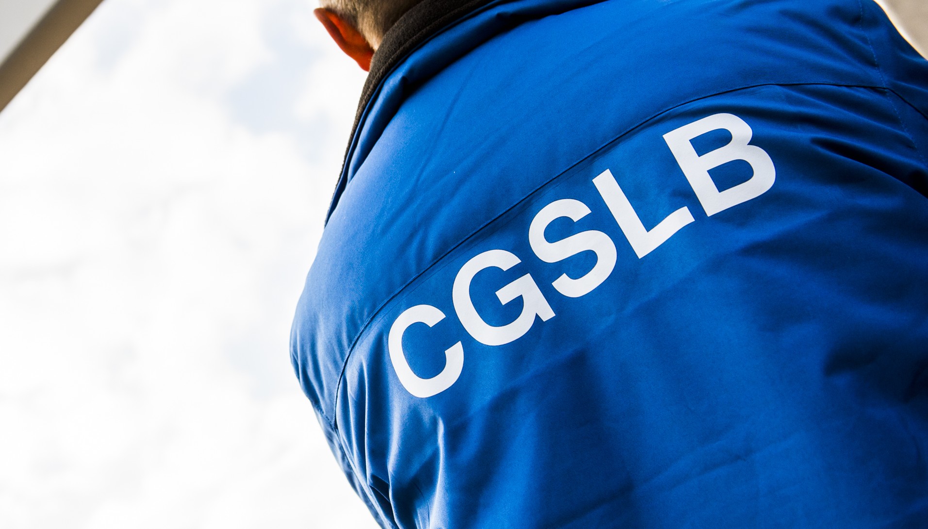 20150624 - BRUSSELS, BELGIUM: A man wearing CGSLB liberal union vest pictured ahead of an extraordinary works council (Conseil d'entreprise - ondernemingsraad) of Delhaize group, Wednesday 24 June 2015 in Brussels. They will discuss the future of the group with the possible consolidation with Dutch group Ahold and their supermarket Albert Heijn. BELGA PHOTO LAURIE DIEFFEMBACQ