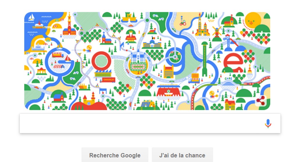 Google Doodle - Fête nationale belge