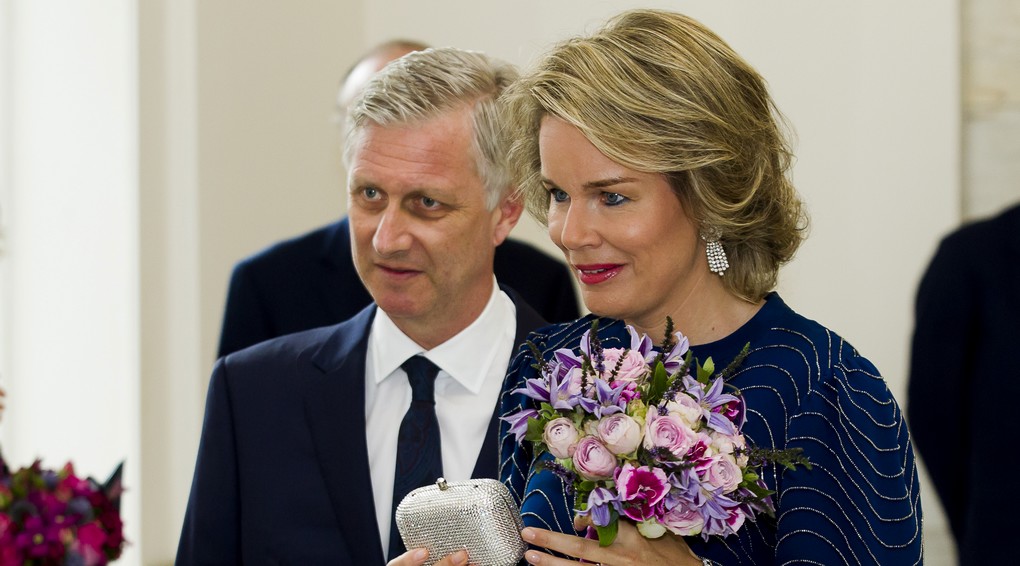 King Philippe - Filip of Belgium and Queen Mathilde of Belgium arrive for a concert by the Belgian National Orchestra on the eve of Belgium's National Day, Wednesday 20 July 2016, at Bozar in Brussels. BELGA PHOTO KRISTOF VAN ACCOM