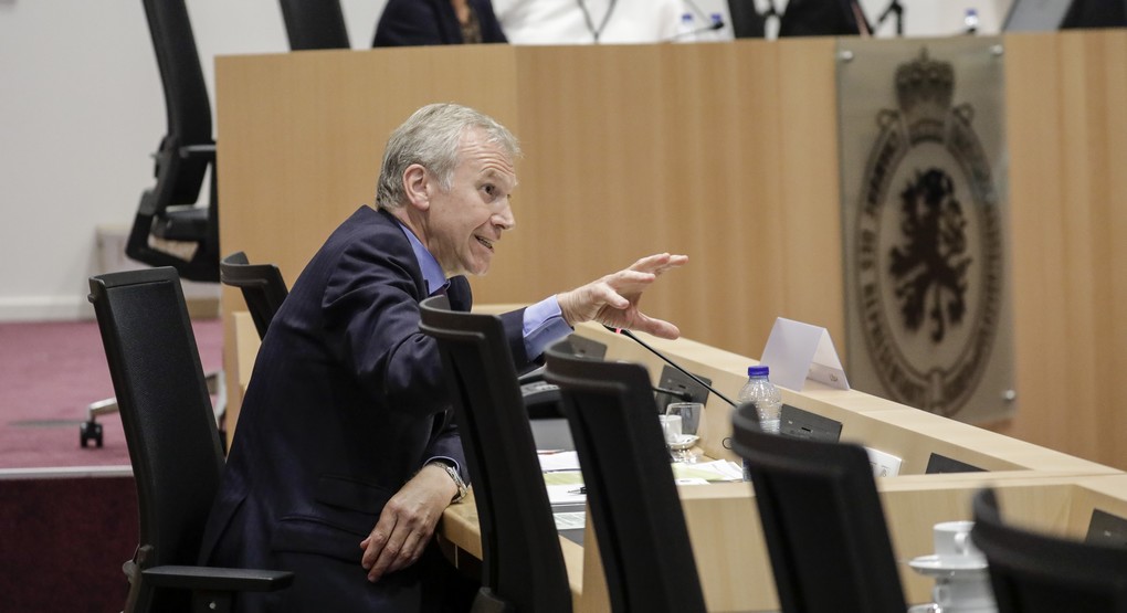 Former Belgian Prime Minister Yves Leterme pictured during a session of the parliamentary inquiry commission on the plea agreement, at the federal parliament, in Brussels, Wednesday 12 July 2017. This commission enquire the citconstances which led to the approbation and the application of the law of 14 April 2011 on the plea agreement. BELGA PHOTO THIERRY ROGE