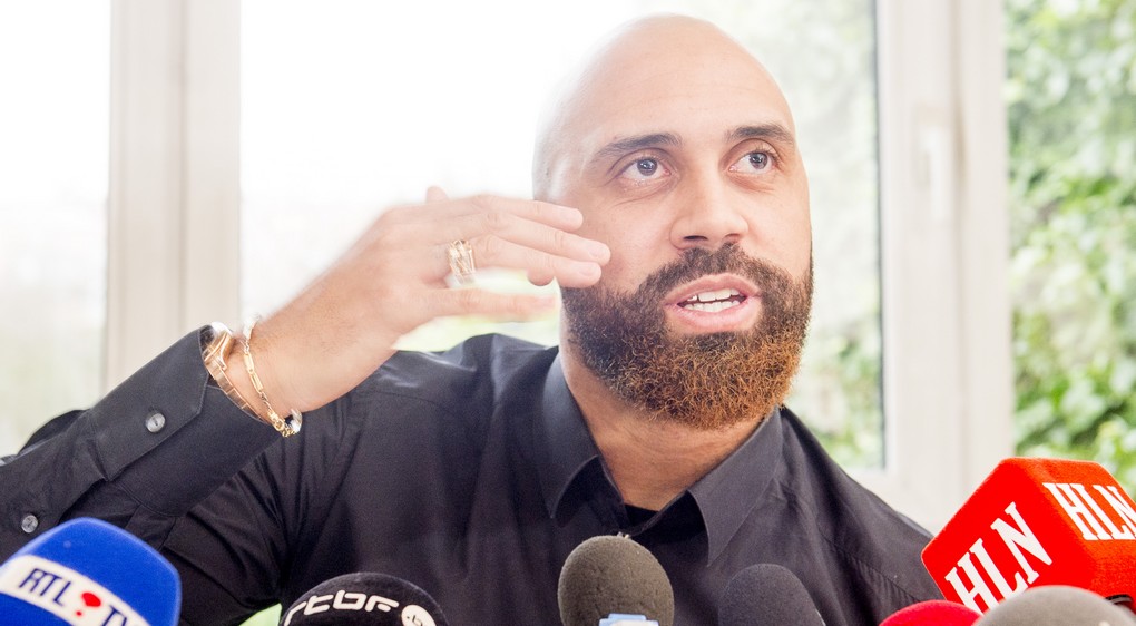 Anthony Vanden Borre pictured during a press conference about his career, on Thursday 02 March 2017, in Brussels. Vanden Borre will join Congolese team Tout Puissant Mazembe. BELGA PHOTO FILIP DE SMET