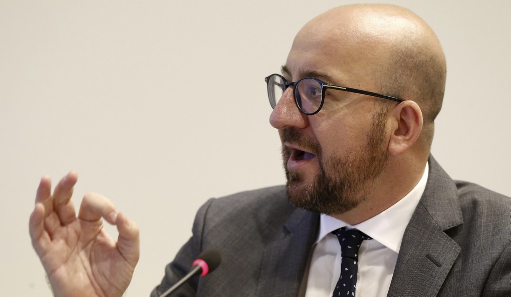 Belgian Prime Minister Charles Michel pictured during a debate on the budget agreement of the federal government in the joined meeting of the Finance and Budget Commission and the Social Affairs Commission at the Chamber, Thursday 27 July 2017 in Brussels. BELGA PHOTO NICOLAS MAETERLINCK