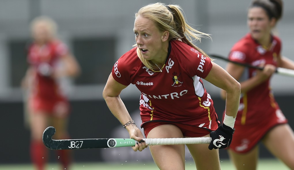 Belgium's Jill Boon pictured in action during a game between Belgium and New-Zealand, third (out of 4) game in the World League women semifinals, Sunday 25 June 2017, in Brussels. BELGA PHOTO JOHN THYS