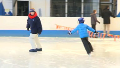 Uccle : la place Homère Goossens accueille une patinoire en plein air