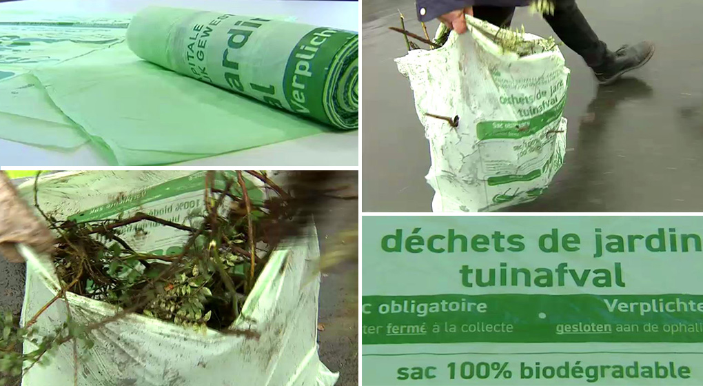 Les sacs verts biod gradables de Bruxelles Propret sont d sormais