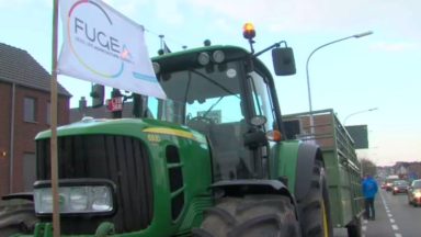 Plan stratégique wallon de la PAC  : des tracteurs devant le siège d’Ecolo