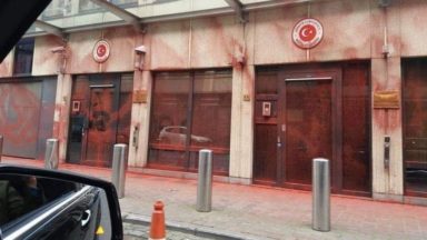 L’ambassade de Turquie à Bruxelles vandalisée ce week-end