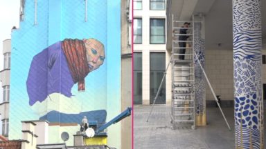 Les œuvres d’art fleurissent à Bruxelles dans le cadre du Parcours Street Art