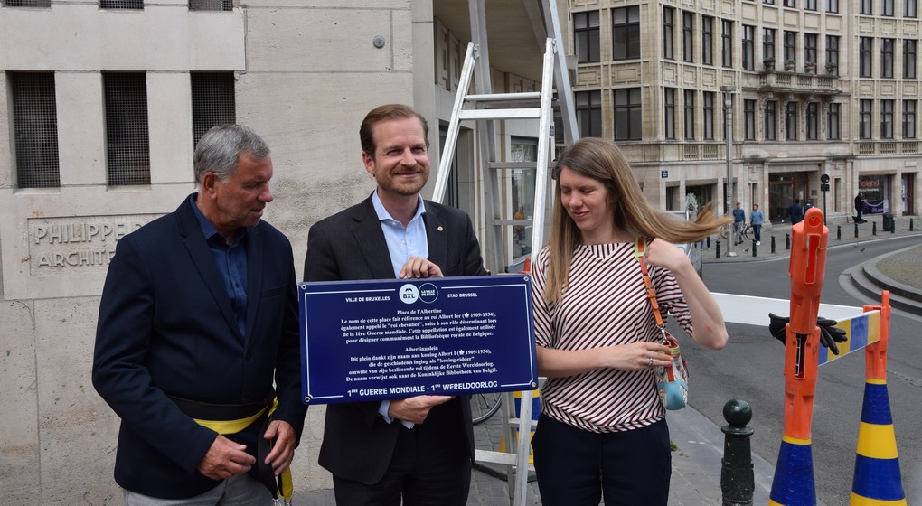Commémorations de la 1ère Guerre Mondiale : Bruxelles installe 17 plaques de rue explicatives - BX1