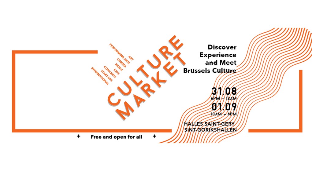 Culture Market - Halles Saint-Géry Affiche 2018