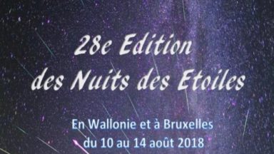 La 28e édition des “Nuits des Étoiles” se tiendra du 10 au 14 août : une soirée sera organisée à Woluwe-Saint-Pierre