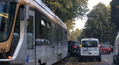 Accident Auderghem - Tram 8 Boulevard du Souverain