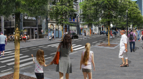 boulevard adolphe max - Réaménagement proposé - Ville de Bruxelles