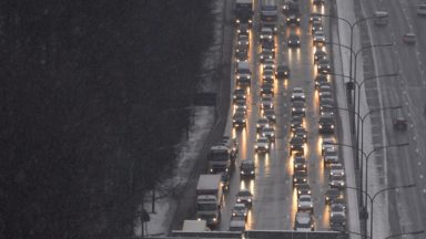 Circulation très compliquée sur le ring ce jeudi matin à cause de la neige