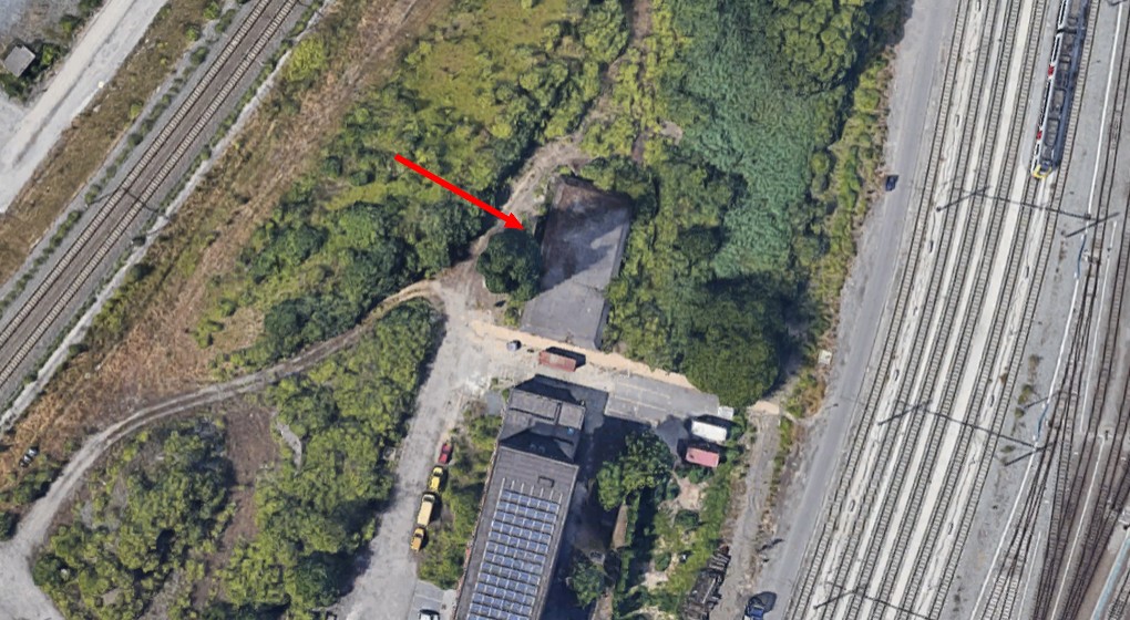 Bunker Gare Schaerbeek-Formation - Infrabel - Google Street View