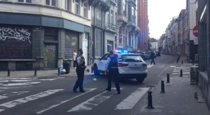 Police - Rue de l'Arbre Bénit bloquée - Thomas Dufrane