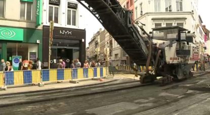 Travaux Chaussée d'Ixelles Porte de Namur - BX1