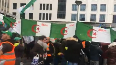 En soutien à la révolution algérienne, 2.000 personnes se rassemblent dans le quartier européen