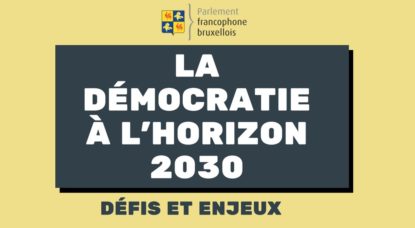Logo - Démocratie à l'horizon 2030 - Parlement francophone bruxellois