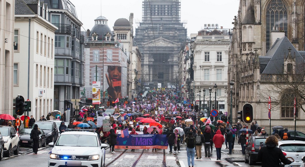 Marche Droits des Femmes 8 mars 2020 - Belga Nicolas Maeterlinck