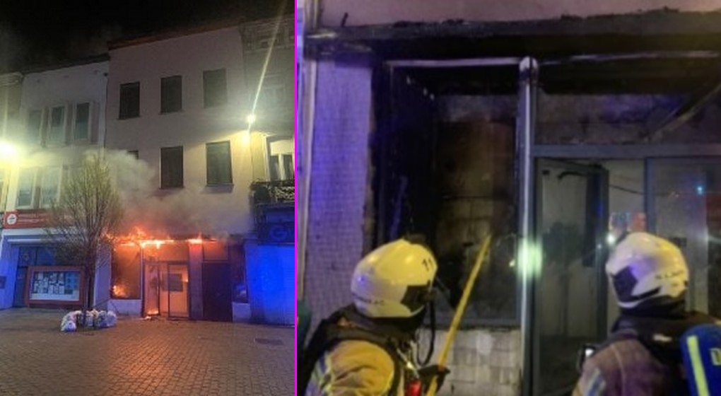 Incendie Molenbeek Place Communale - Pompiers de Bruxelles