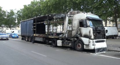 Camion abandonné Boulevard Poincaré - Capture BX1