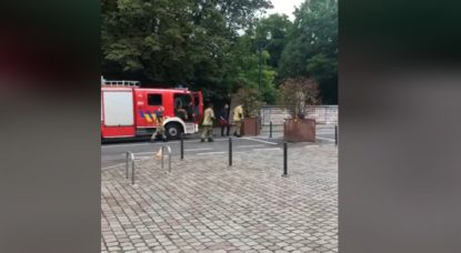 Avenue des Azalées Schaerbeek Pompiers - Capture Facebook Georges Verzin