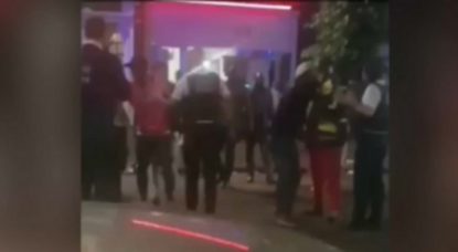 Bagarre Police Anderlecht 13 juillet 2020 - Capture Belga Video