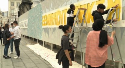 Dema One Street Art Bozar - Union fait la force - Capture BX1