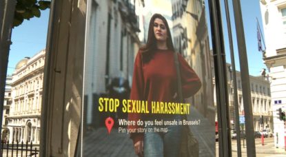 Harcèlement de rue Panneau Bruxelles - Capture BX1