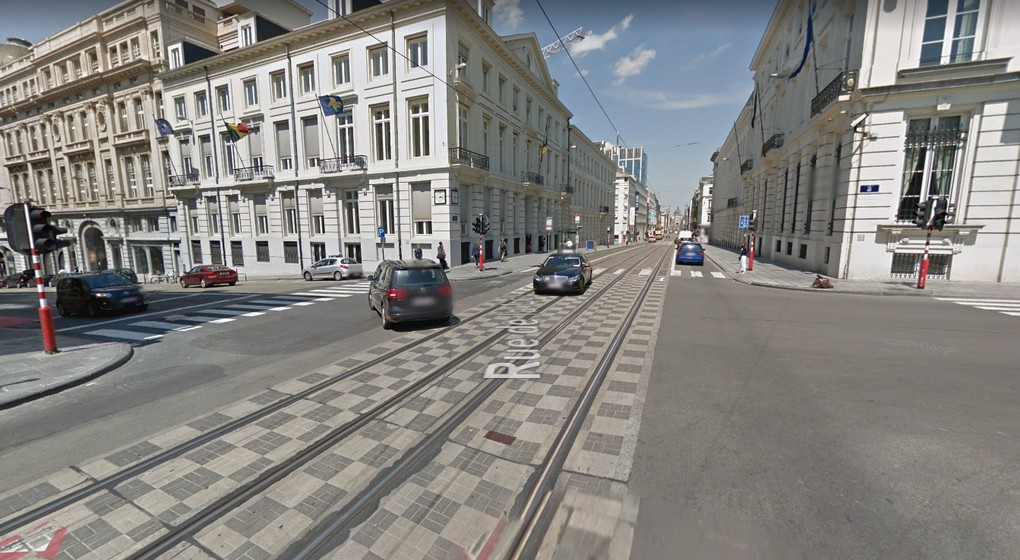 Rue Royale Carrefour Parc - Capture Google Street View