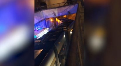 Tram déraille Rue du Progrès Lemmonier - Belga Video