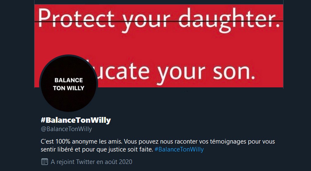 Compte Twitter Balance Ton Willy
