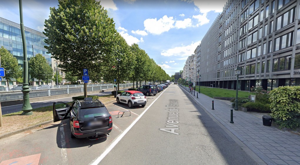 Avenue de Tervueren - Futures pistes cyclables - Capture Google Street View