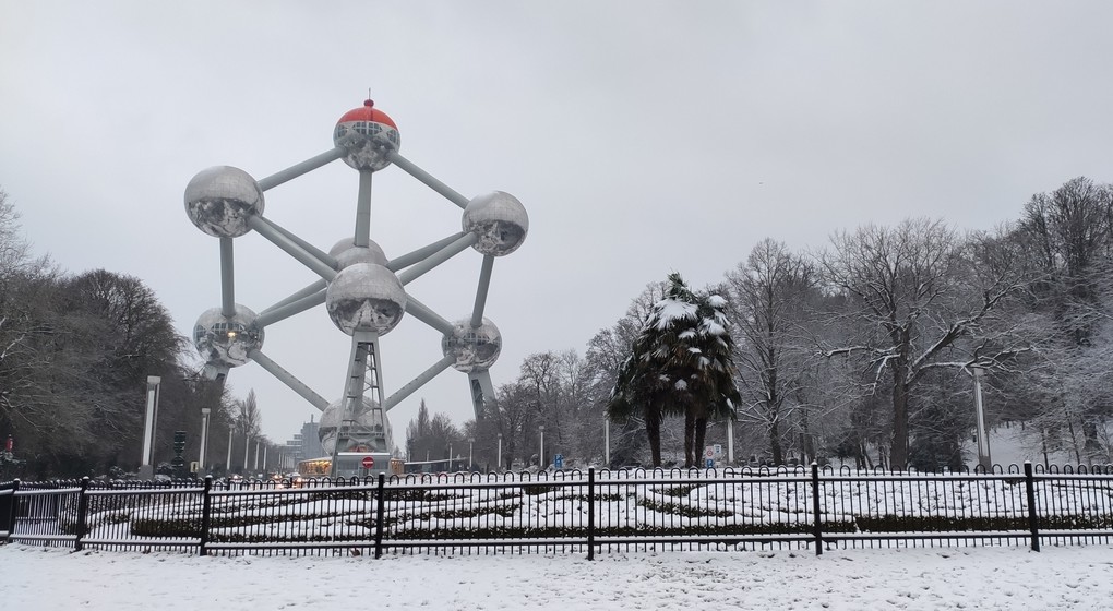 Atomium sous la Neige Février 2021 - Quentin Rosseels BX1