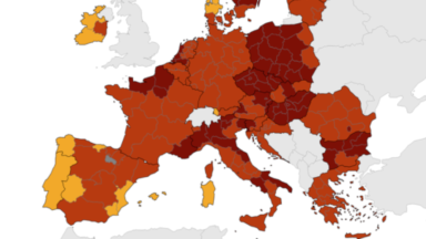 Coronavirus : Bruxelles passe en rouge foncé sur la carte européenne