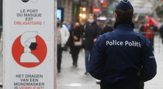Police Mesures Masques Covid-19 Rue Neuve - Belga Virginie Lefour