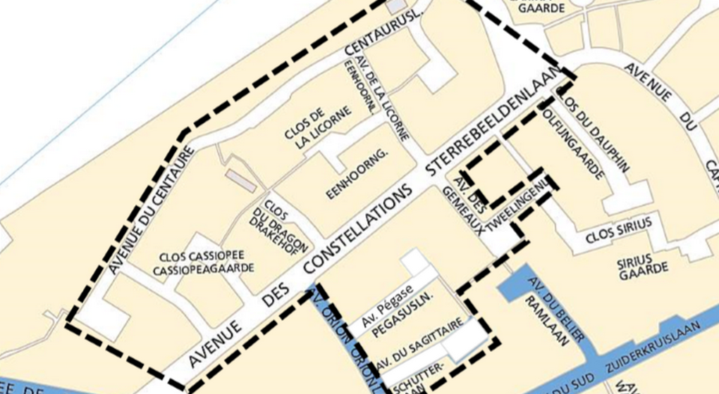 Zone bleue - Quartier des Constellations Woluwe-Saint-Lambert