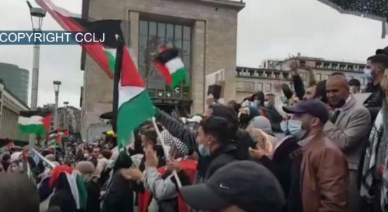 Vidéo Chants antisémites Palestine - Capture CCLJ