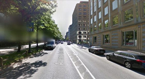 Avenue des Nerviens Bruxelles - Capture Google Street View