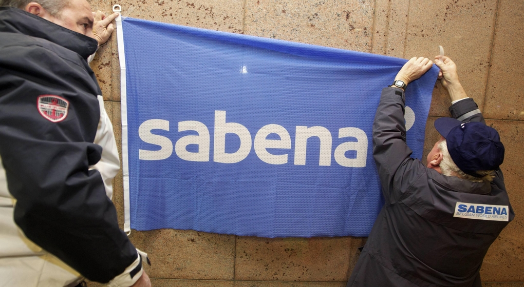 Sabena Drapeau Brussels Airport Zaventem - Belga Nicolas Maeterlinck