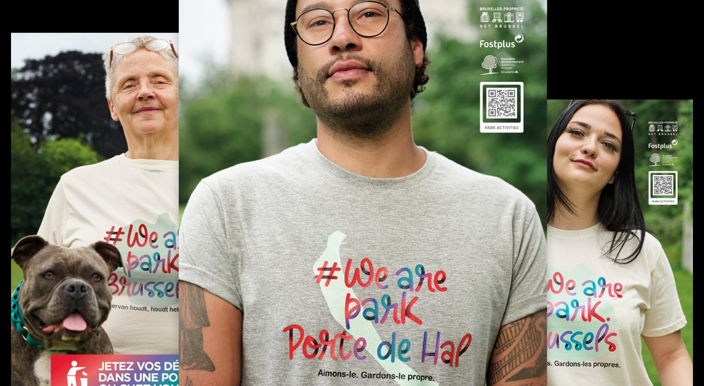 Campagne Propreté dans les parcs We Are Park.brussels - Bruxelles Environnement
