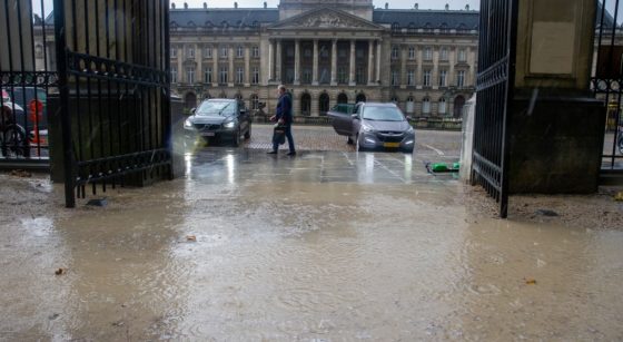 Inondations Pluie Orage Parc Royal Bruxelles - Belga Nicolas Maeterlinck