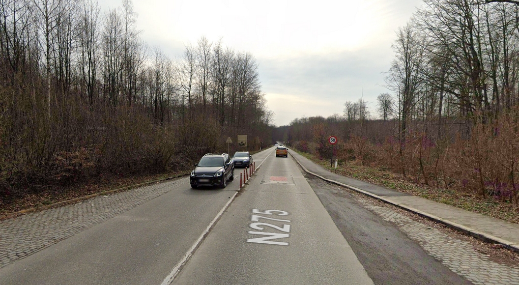 Chaussée de La Hulpe vers Groenendael - Watermael-Boitsfort - Capture Google Street View